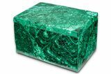Wide Malachite Jewelry Box - DR Congo #335693-1